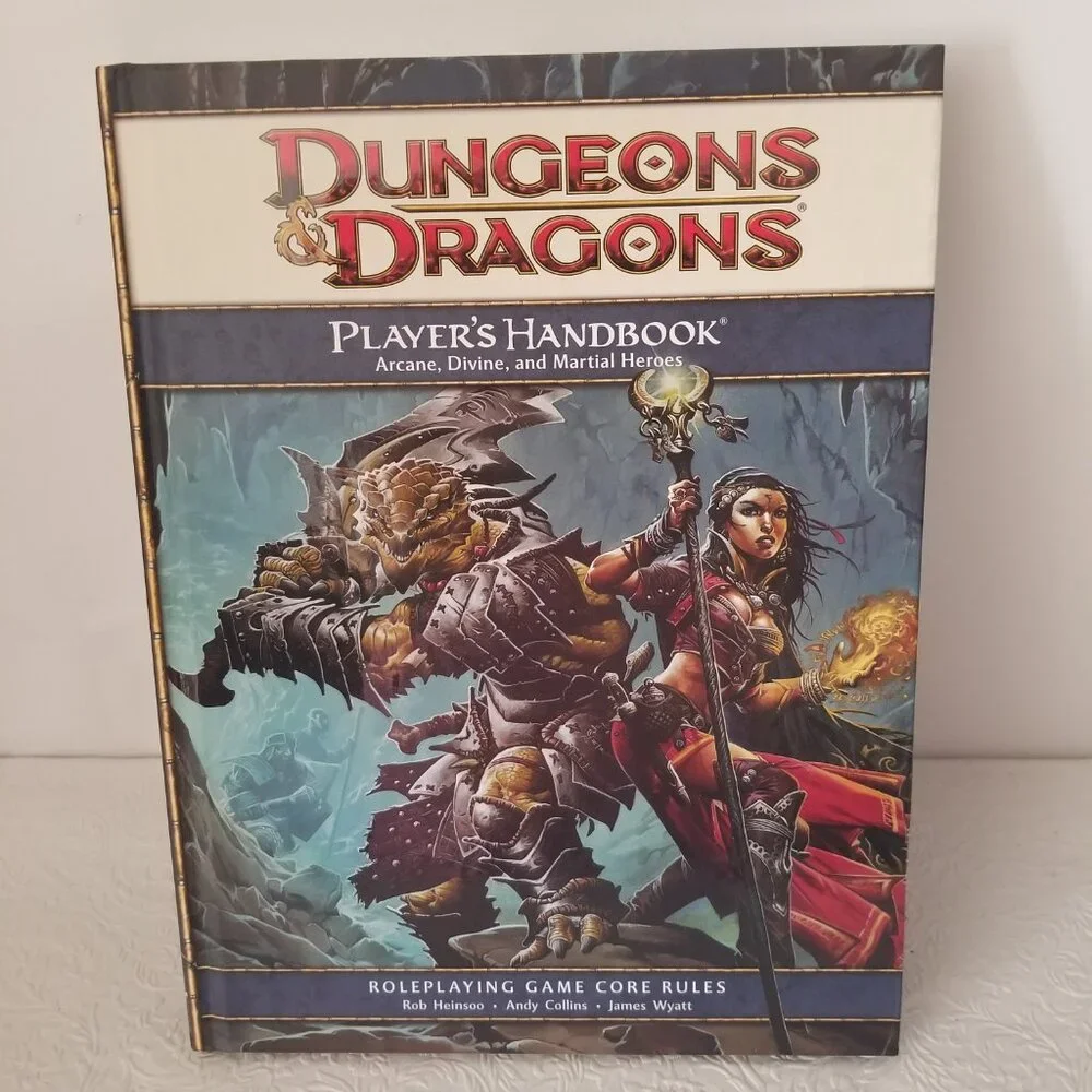 Dungeons and Dragons 4th Edition Players Handbooks Hardback Set of 2